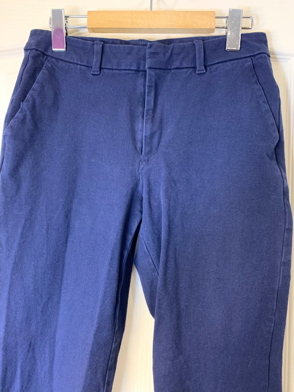 GAP Women’s Navy Blue Stretch Chino Pants Size 8 Classic Casual Office Cotton - Picture 5 of 9